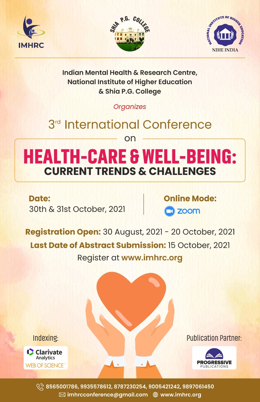 Healthcare and Wellbeing Conference Indian Mental Health and Research